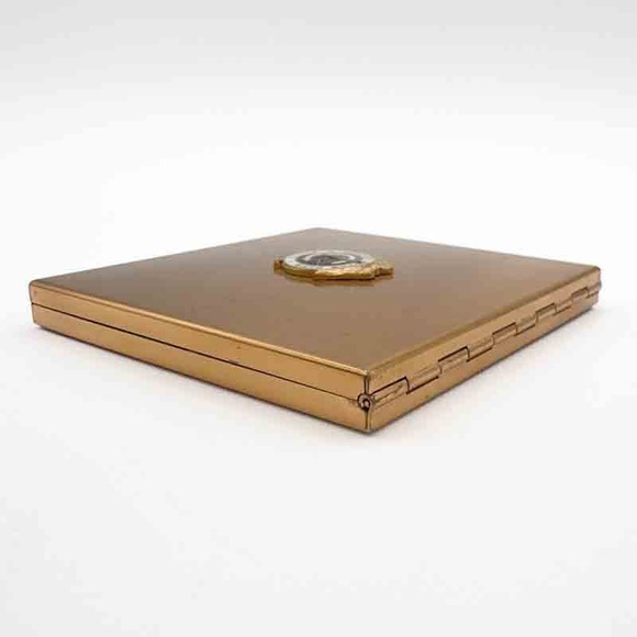 1940's Elgin American Compact Chicago Motor Club Honor Member Powder Compact - Picture 10 of 12